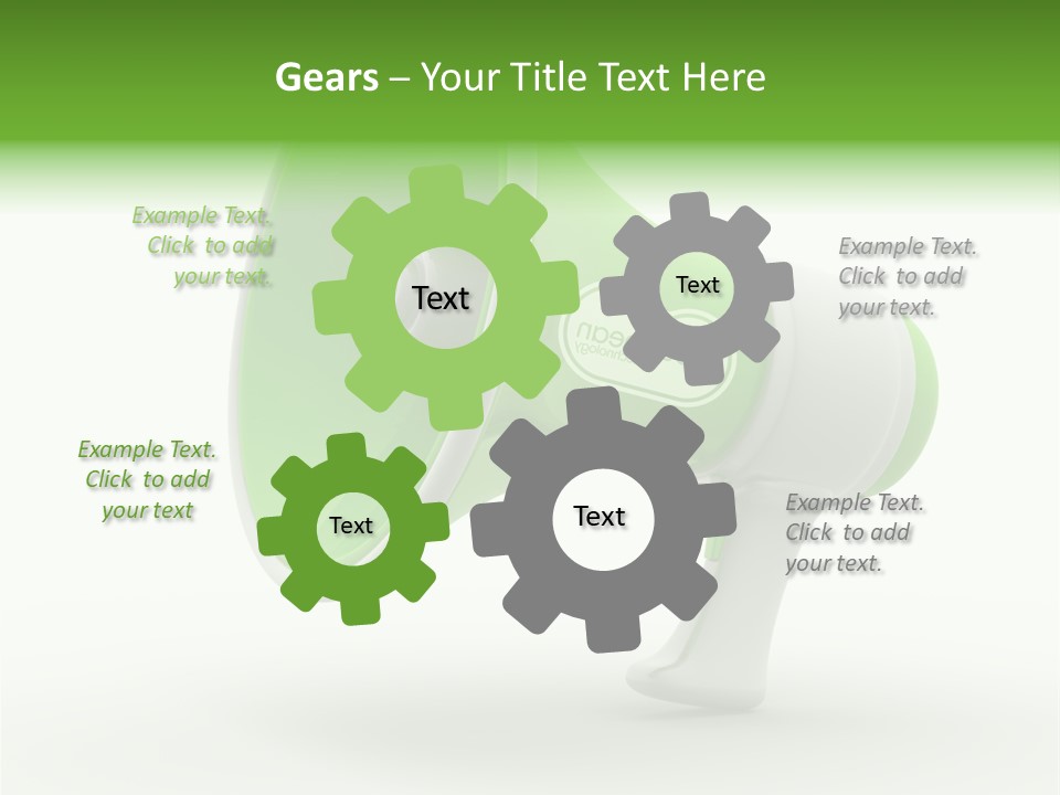 Megaphone Retro Metaphor PowerPoint Template