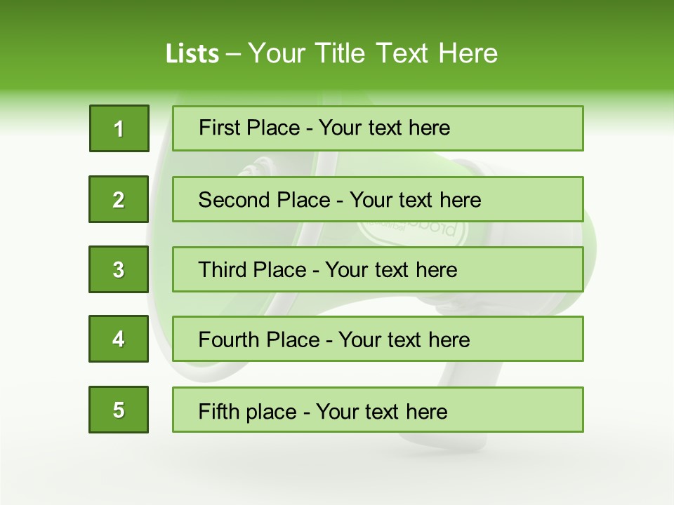 Megaphone Retro Metaphor PowerPoint Template