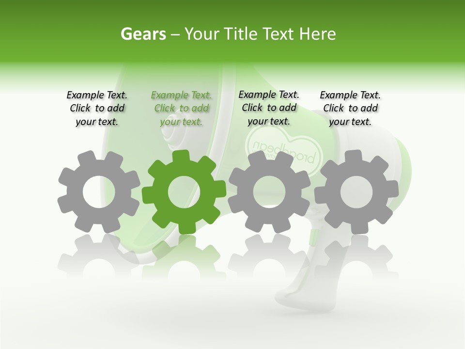 Megaphone Retro Metaphor PowerPoint Template