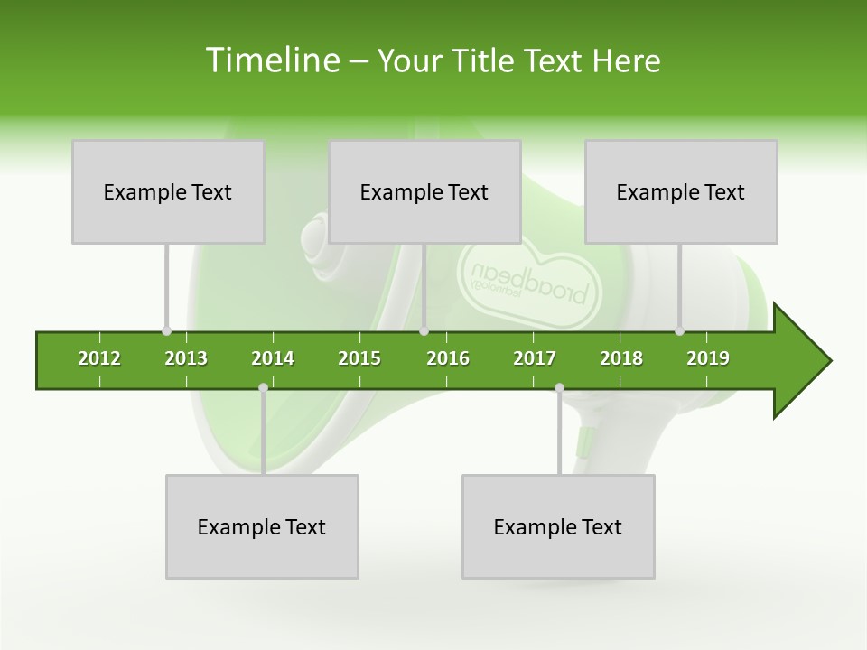 Megaphone Retro Metaphor PowerPoint Template