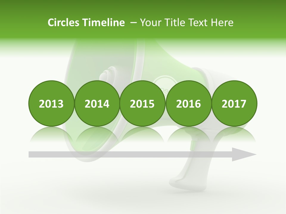 Megaphone Retro Metaphor PowerPoint Template