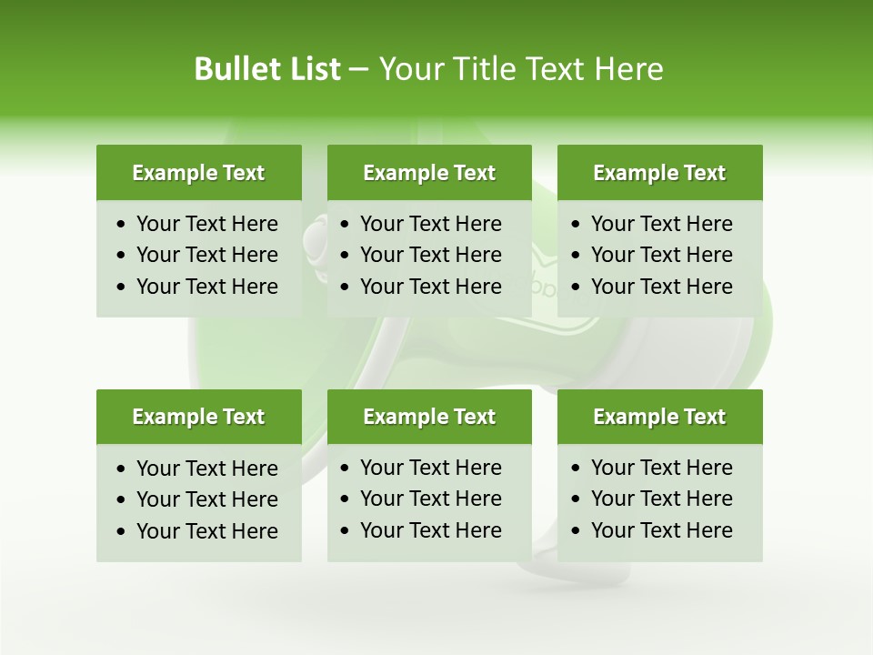 Megaphone Retro Metaphor PowerPoint Template