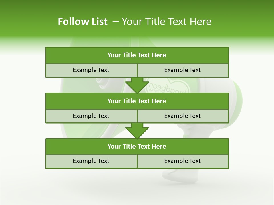 Megaphone Retro Metaphor PowerPoint Template