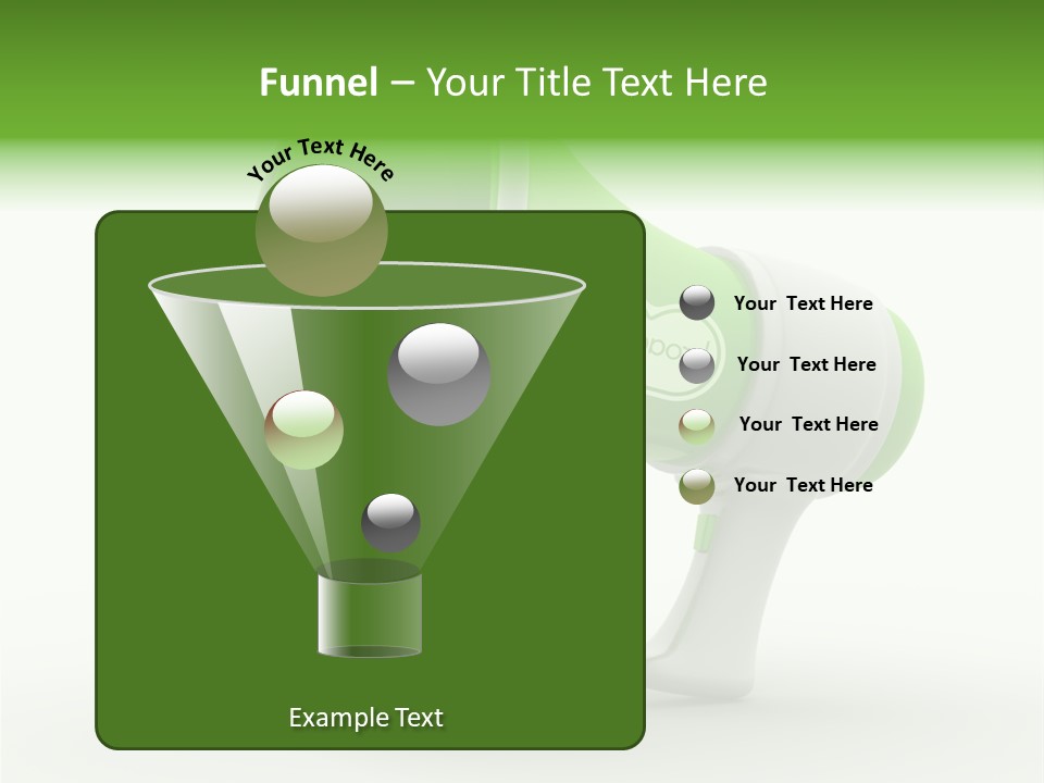 Megaphone Retro Metaphor PowerPoint Template