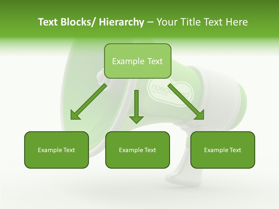 Megaphone Retro Metaphor PowerPoint Template