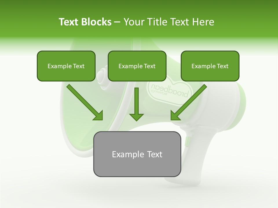 Megaphone Retro Metaphor PowerPoint Template