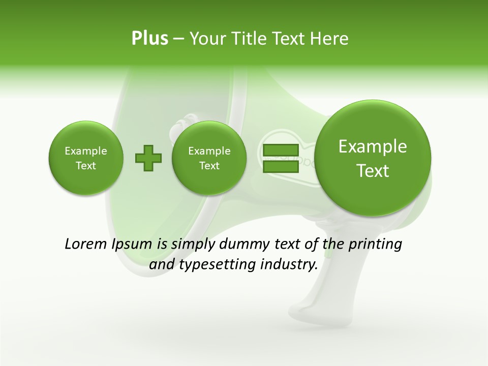 Megaphone Retro Metaphor PowerPoint Template