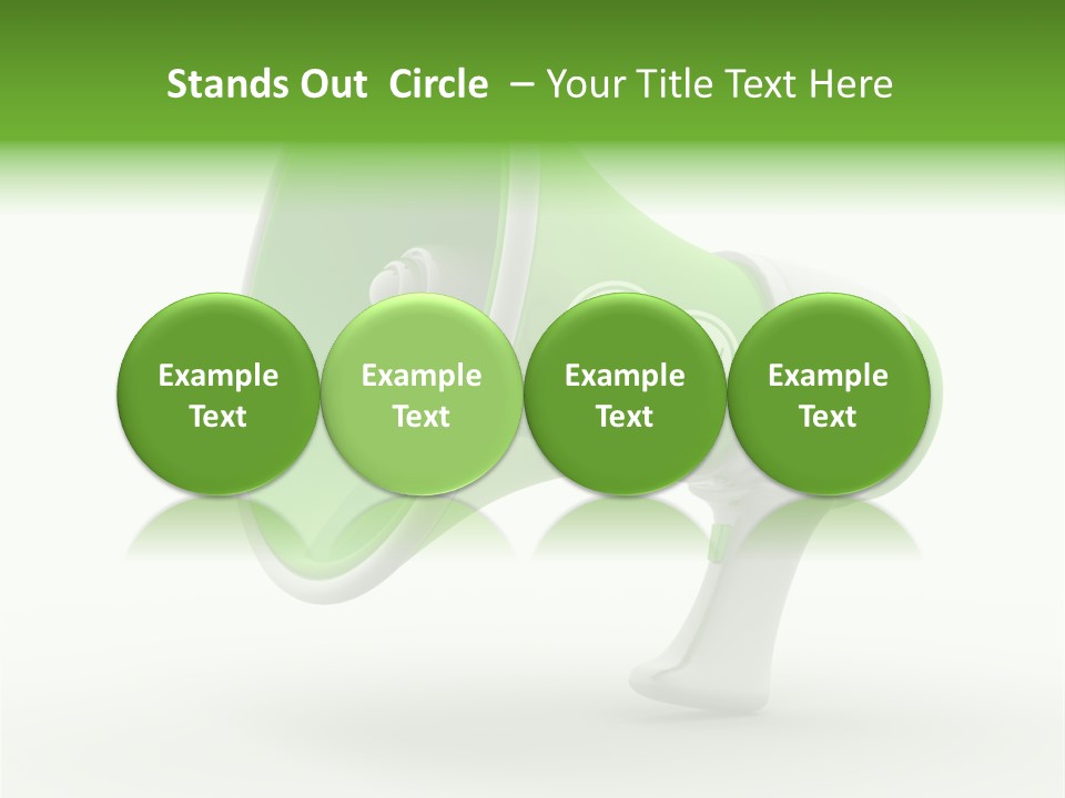 Megaphone Retro Metaphor PowerPoint Template