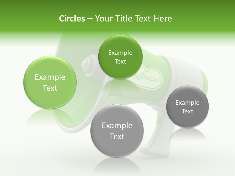 Megaphone Retro Metaphor PowerPoint Template