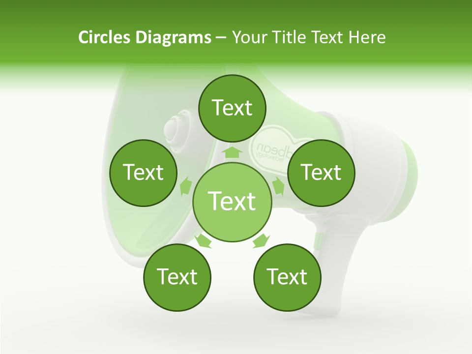 Megaphone Retro Metaphor PowerPoint Template