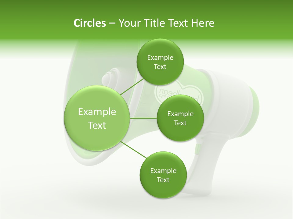 Megaphone Retro Metaphor PowerPoint Template