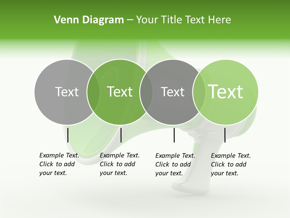 Megaphone Retro Metaphor PowerPoint Template