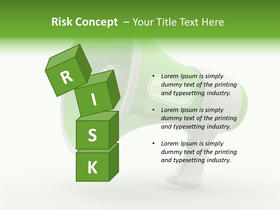 Megaphone Retro Metaphor PowerPoint Template