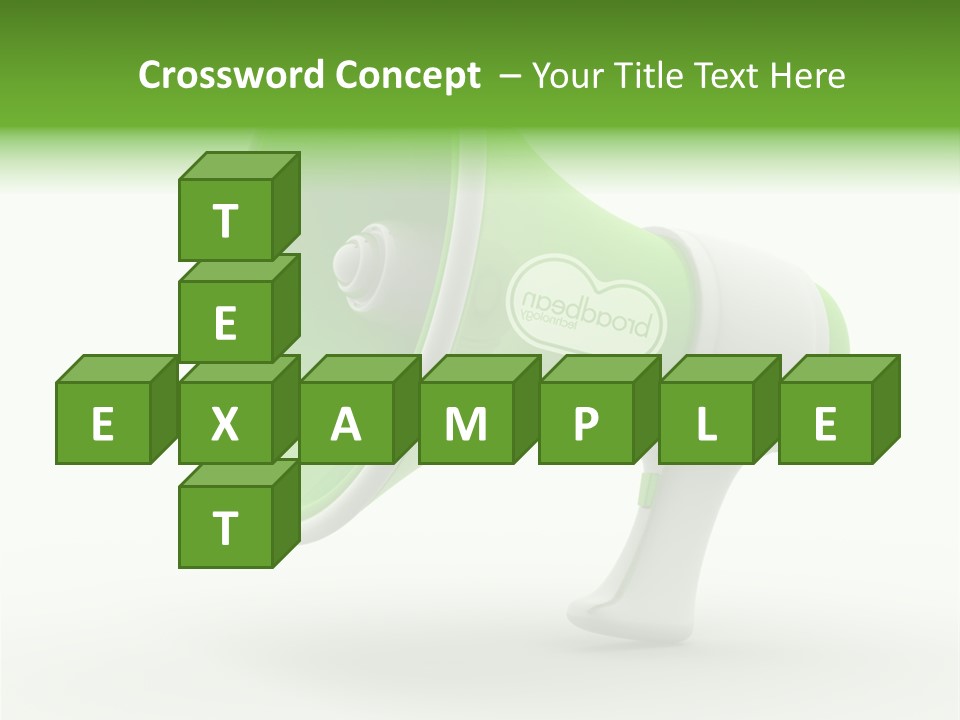 Megaphone Retro Metaphor PowerPoint Template