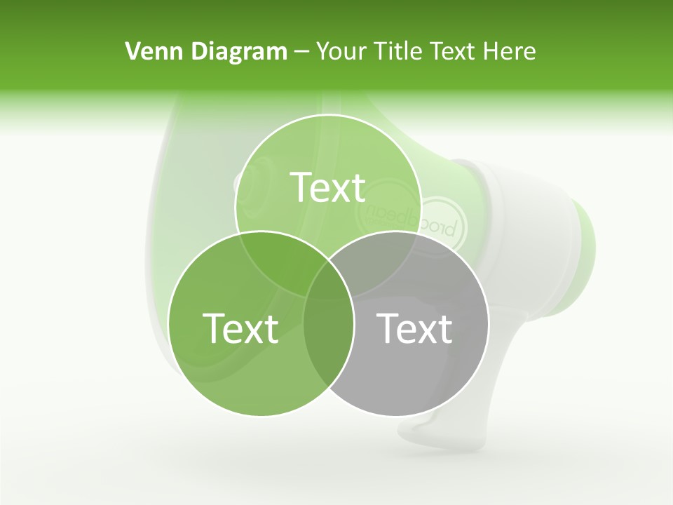 Megaphone Retro Metaphor PowerPoint Template