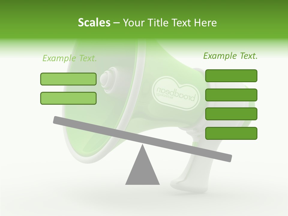 Megaphone Retro Metaphor PowerPoint Template