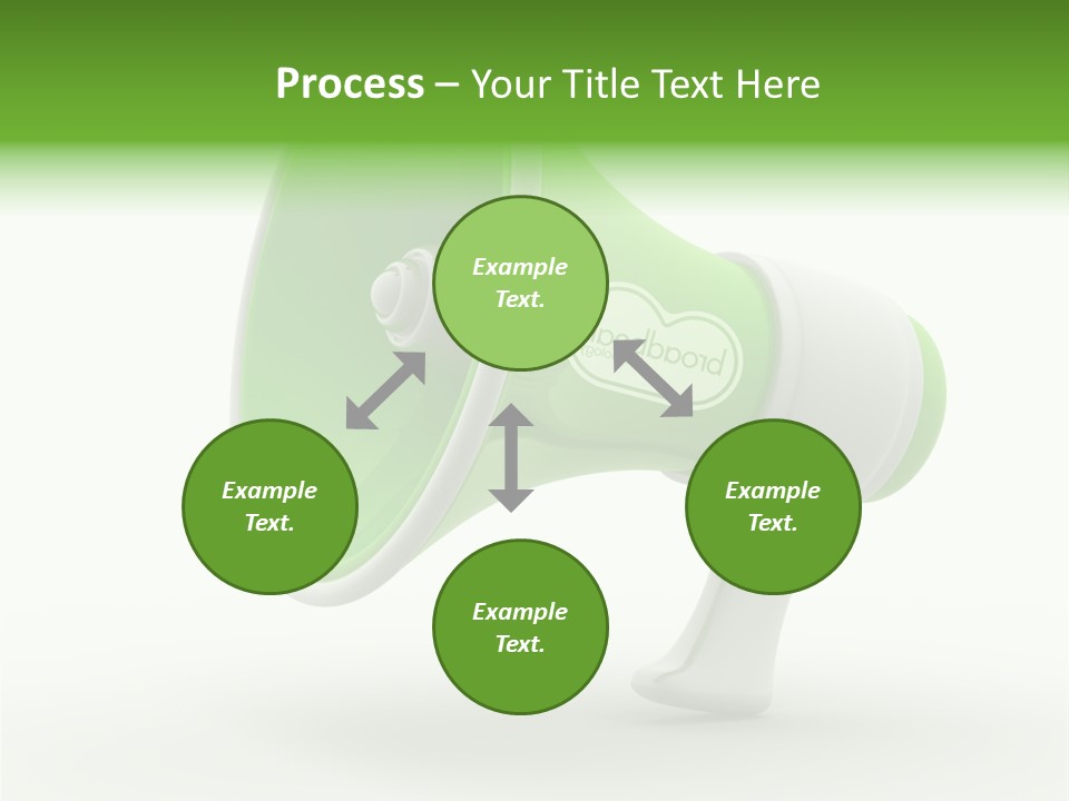 Megaphone Retro Metaphor PowerPoint Template