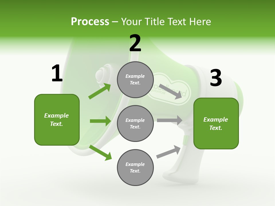 Megaphone Retro Metaphor PowerPoint Template