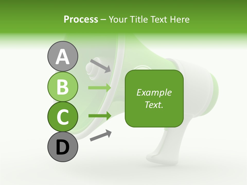 Megaphone Retro Metaphor PowerPoint Template