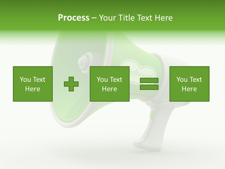 Megaphone Retro Metaphor PowerPoint Template