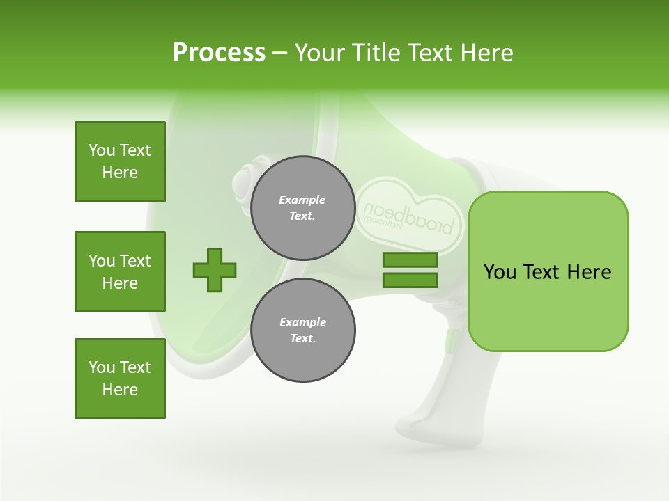 Megaphone Retro Metaphor PowerPoint Template