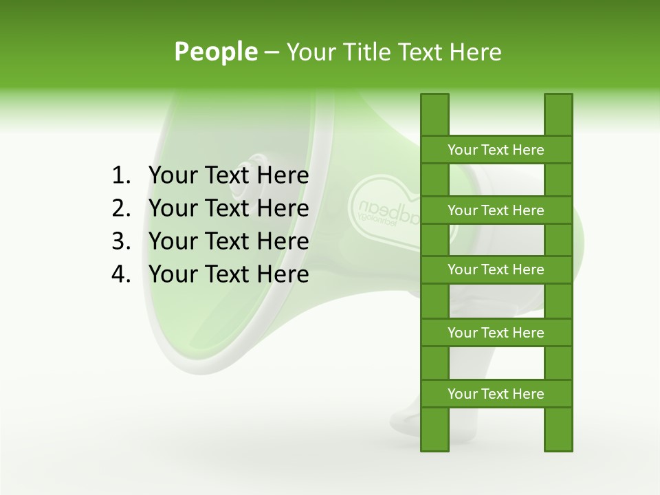 Megaphone Retro Metaphor PowerPoint Template