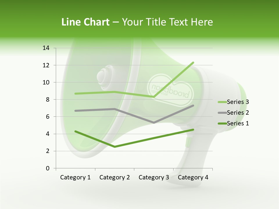 Megaphone Retro Metaphor PowerPoint Template