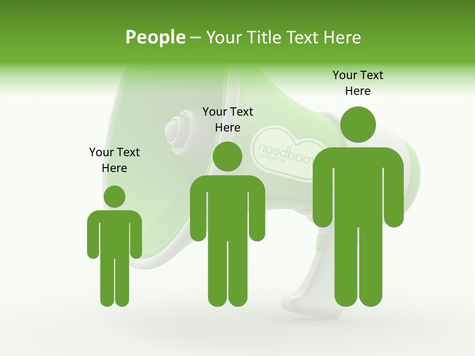 Megaphone Retro Metaphor PowerPoint Template