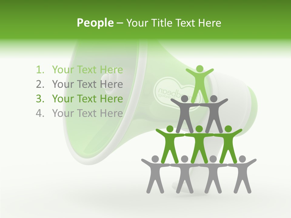 Megaphone Retro Metaphor PowerPoint Template