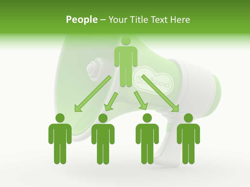 Megaphone Retro Metaphor PowerPoint Template