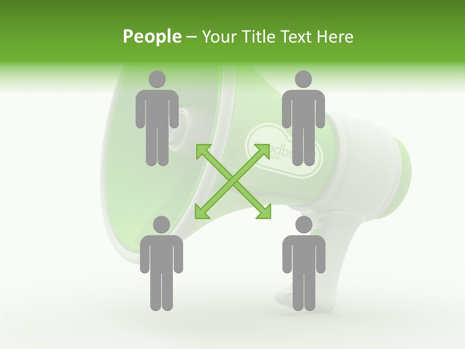 Megaphone Retro Metaphor PowerPoint Template