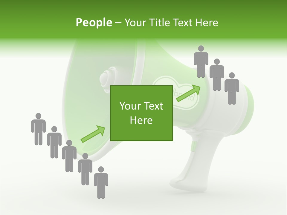 Megaphone Retro Metaphor PowerPoint Template