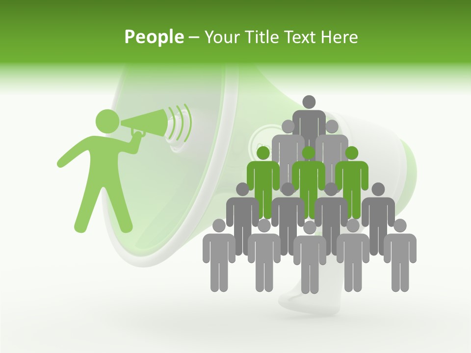 Megaphone Retro Metaphor PowerPoint Template