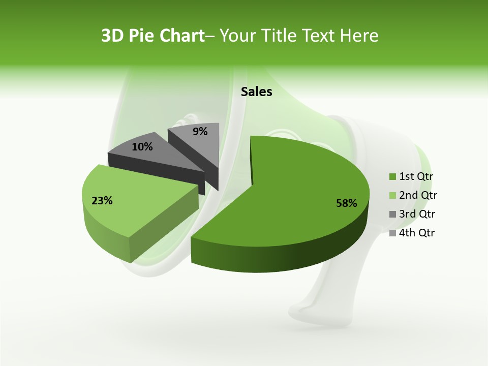 Megaphone Retro Metaphor PowerPoint Template