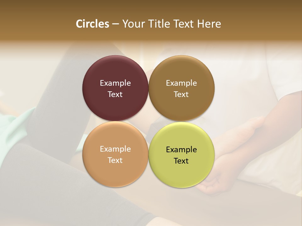 Leg Helpful Female PowerPoint Template