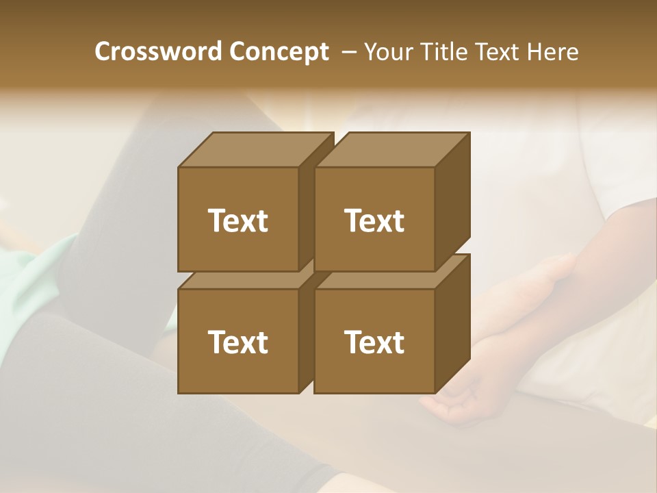 Leg Helpful Female PowerPoint Template