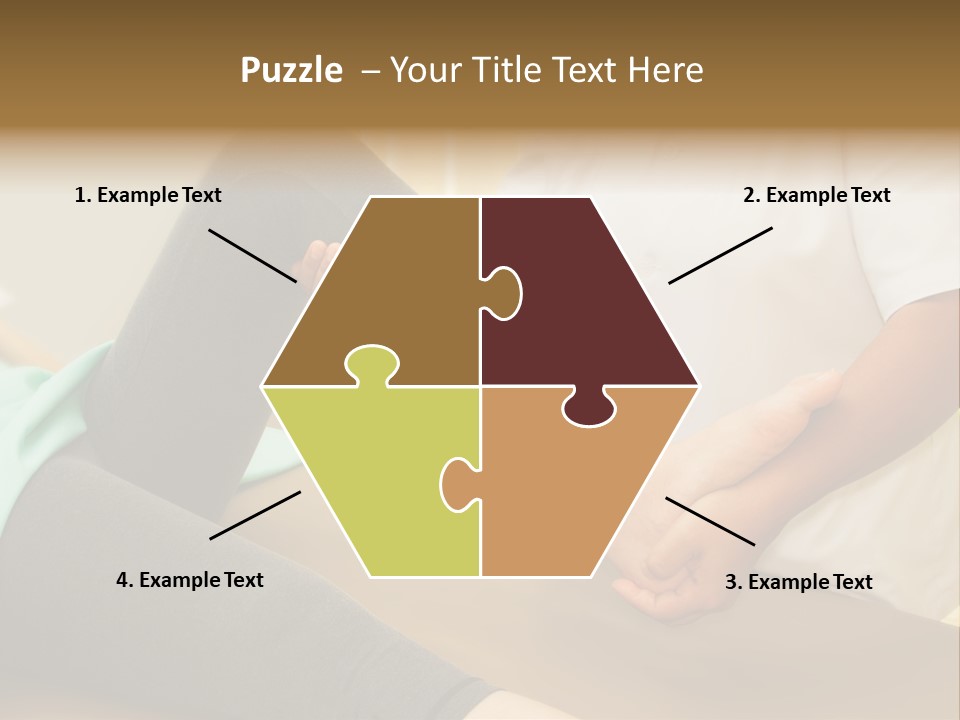 Leg Helpful Female PowerPoint Template