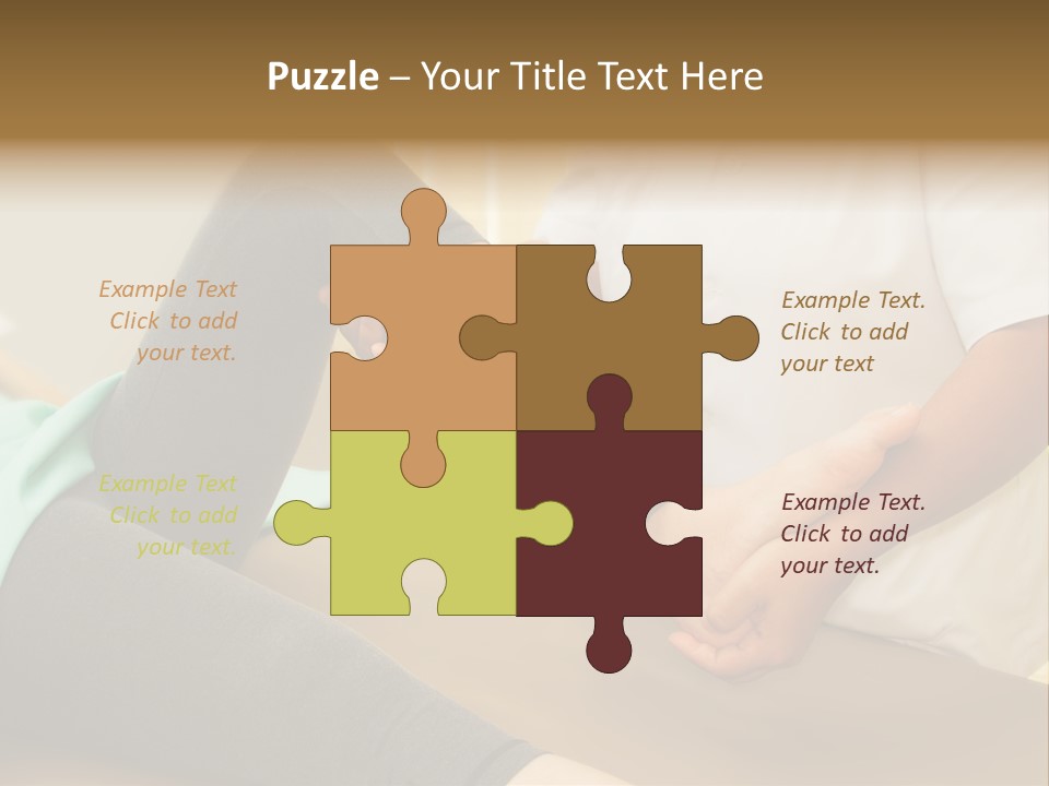 Leg Helpful Female PowerPoint Template