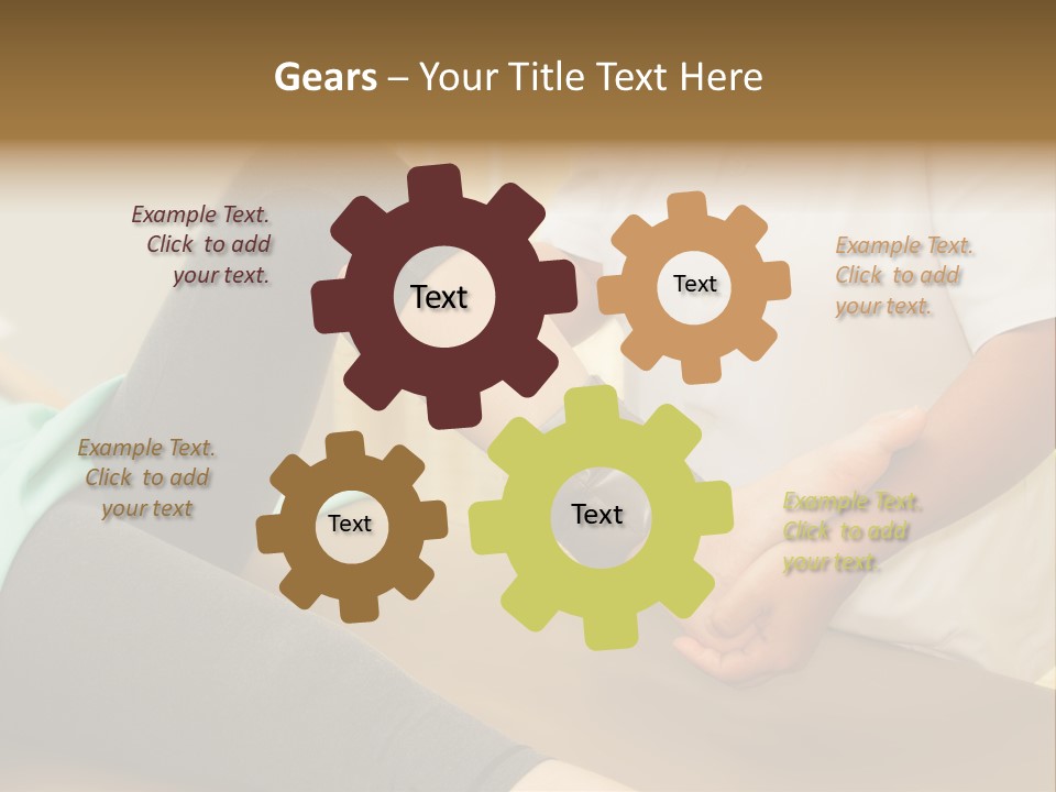 Leg Helpful Female PowerPoint Template