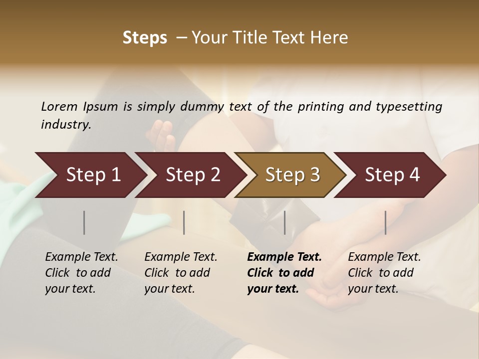 Leg Helpful Female PowerPoint Template