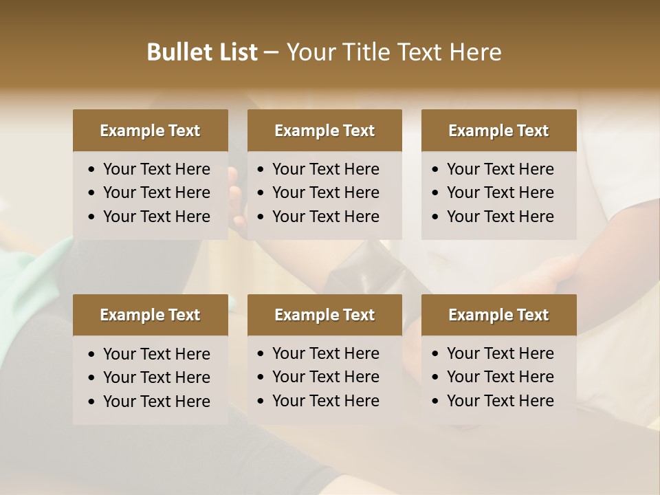 Leg Helpful Female PowerPoint Template