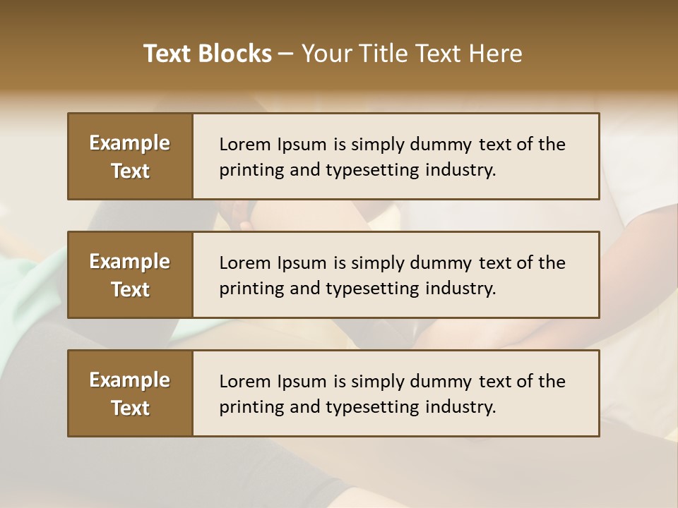 Leg Helpful Female PowerPoint Template