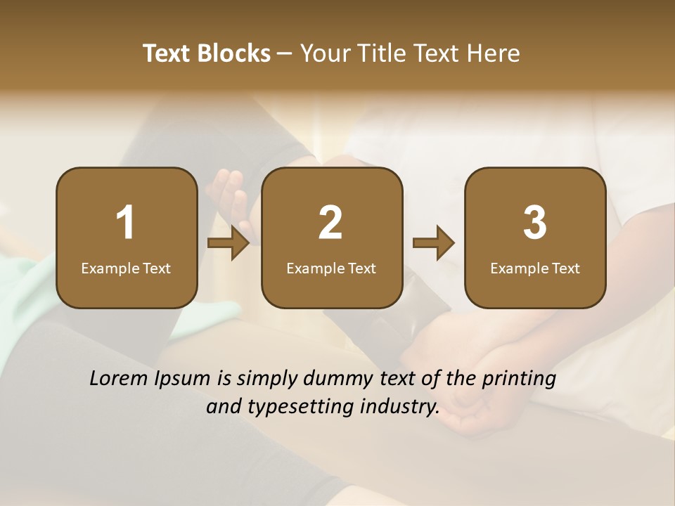 Leg Helpful Female PowerPoint Template