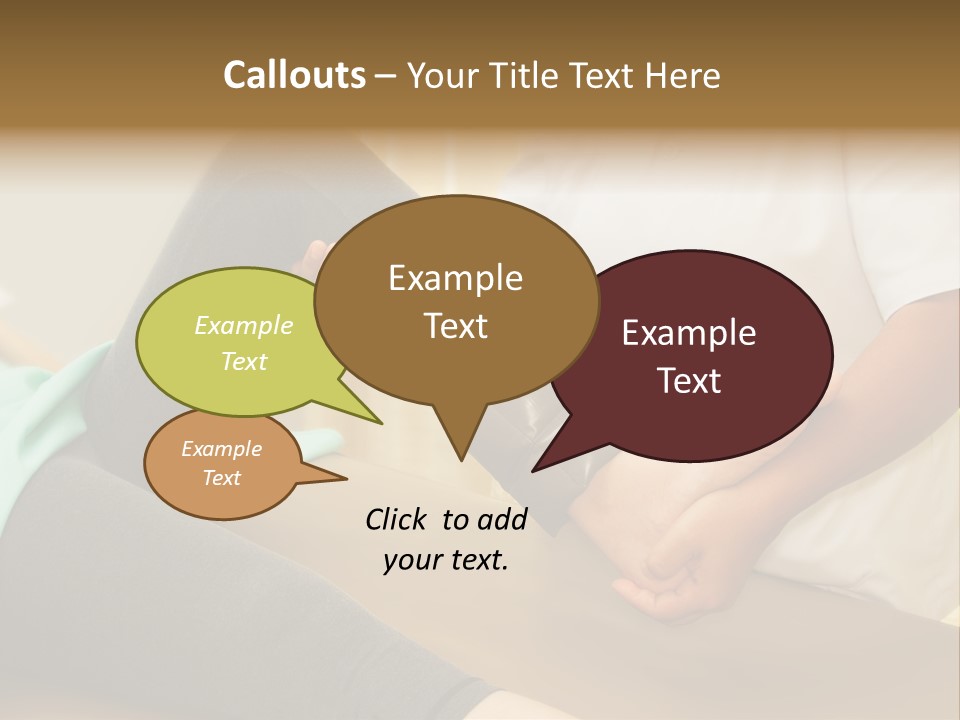 Leg Helpful Female PowerPoint Template