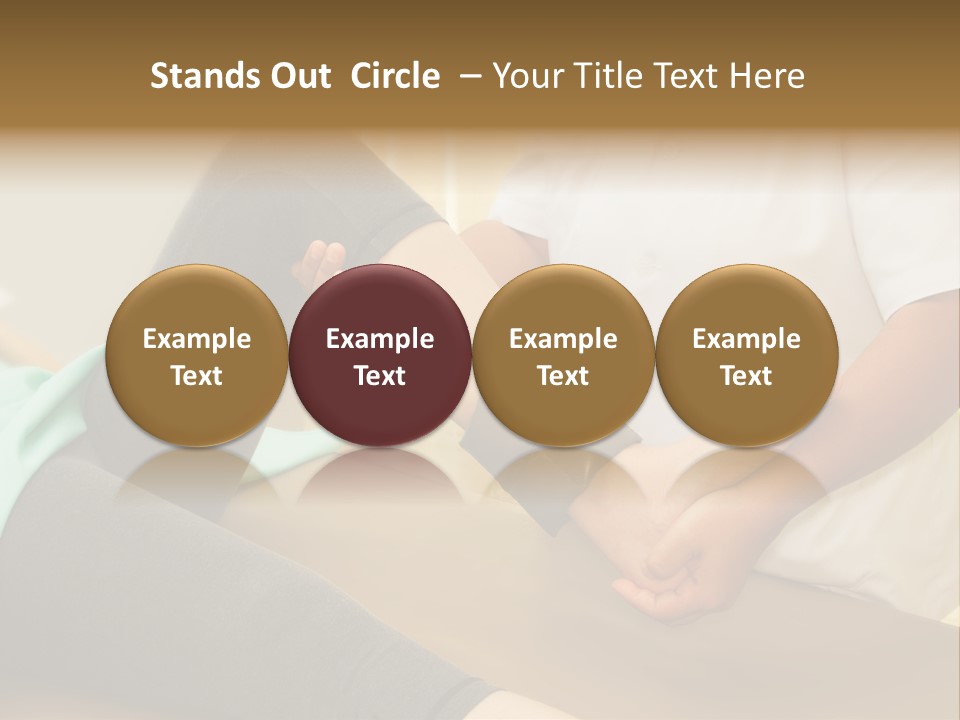 Leg Helpful Female PowerPoint Template