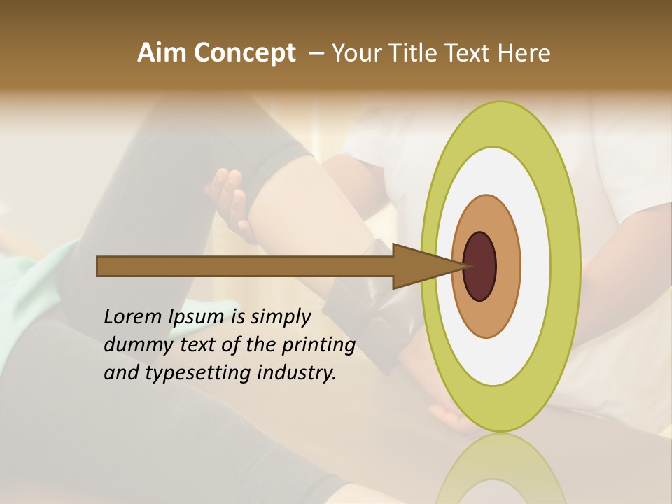 Leg Helpful Female PowerPoint Template