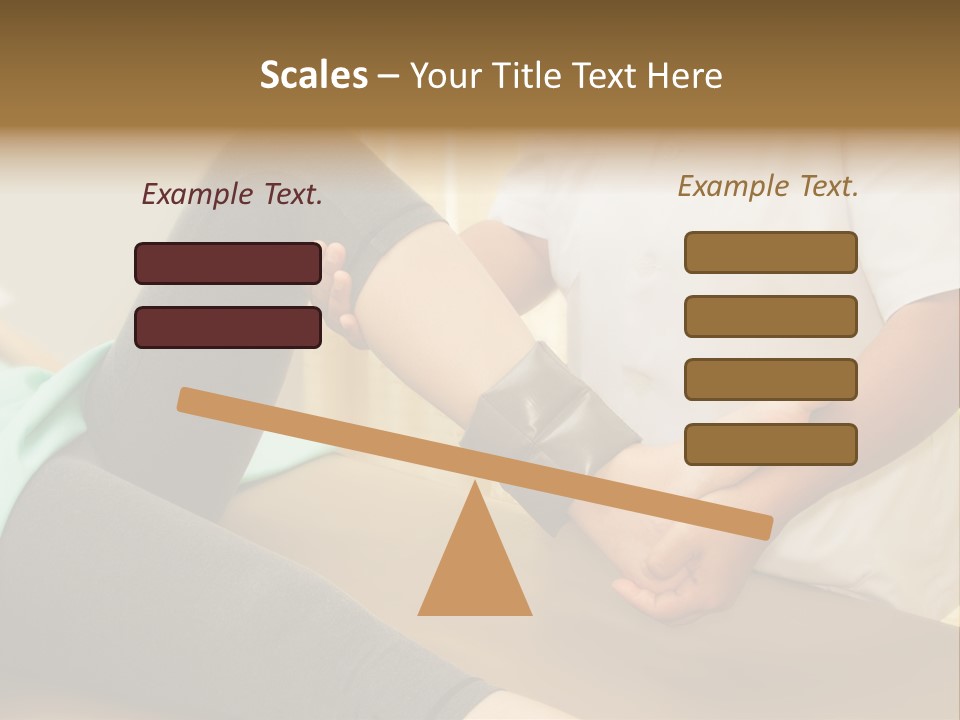 Leg Helpful Female PowerPoint Template