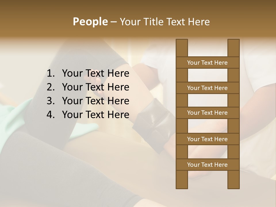 Leg Helpful Female PowerPoint Template