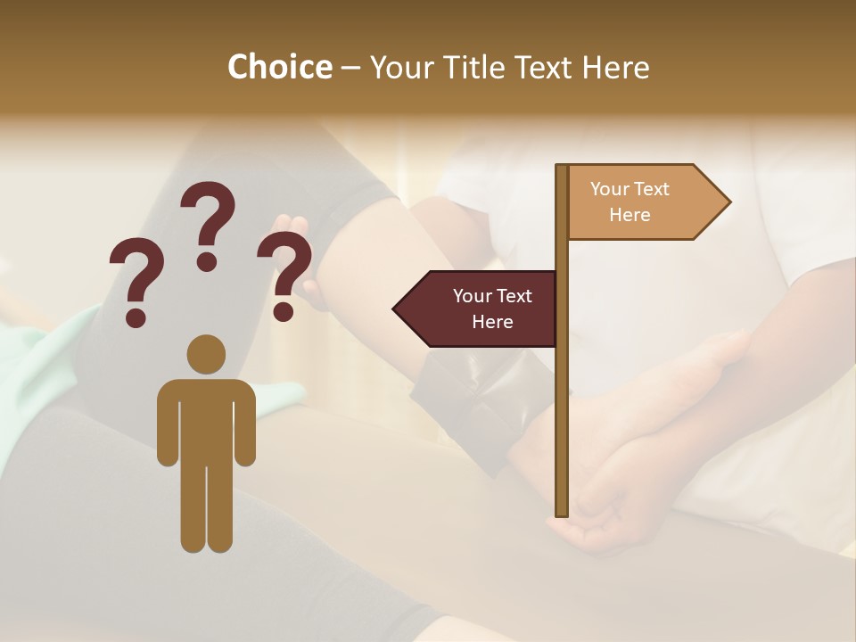 Leg Helpful Female PowerPoint Template