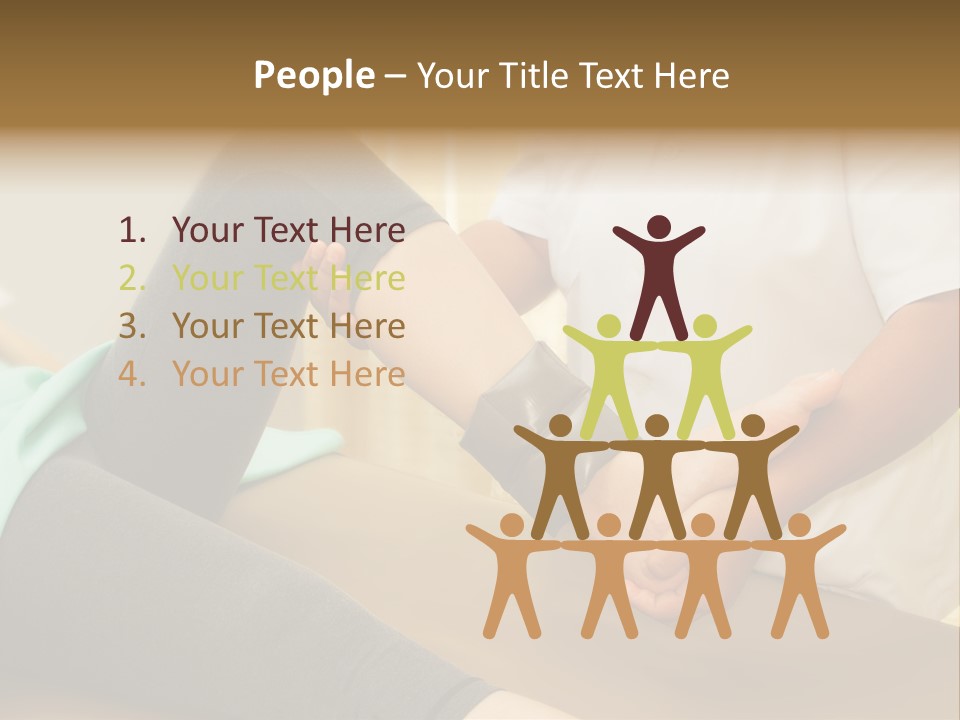 Leg Helpful Female PowerPoint Template